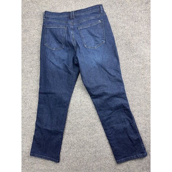 Kuhl Straight Leg Jeans Women's 30 Blue Denim Dark Wash High Rise 5 Pocket - Picture 7 of 9